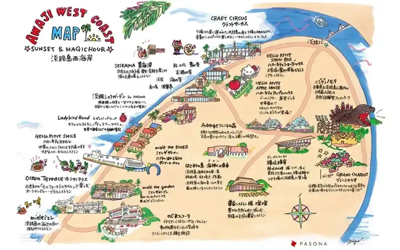 淡路島観光マップ