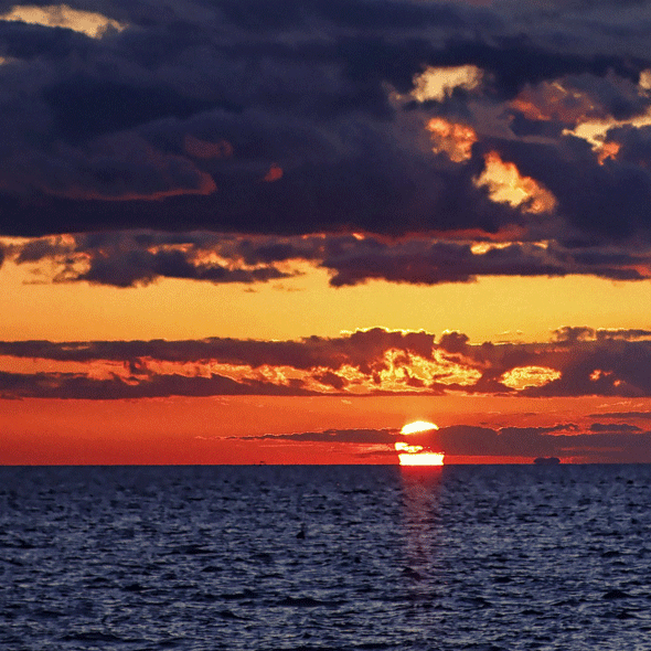 夕陽淡路島