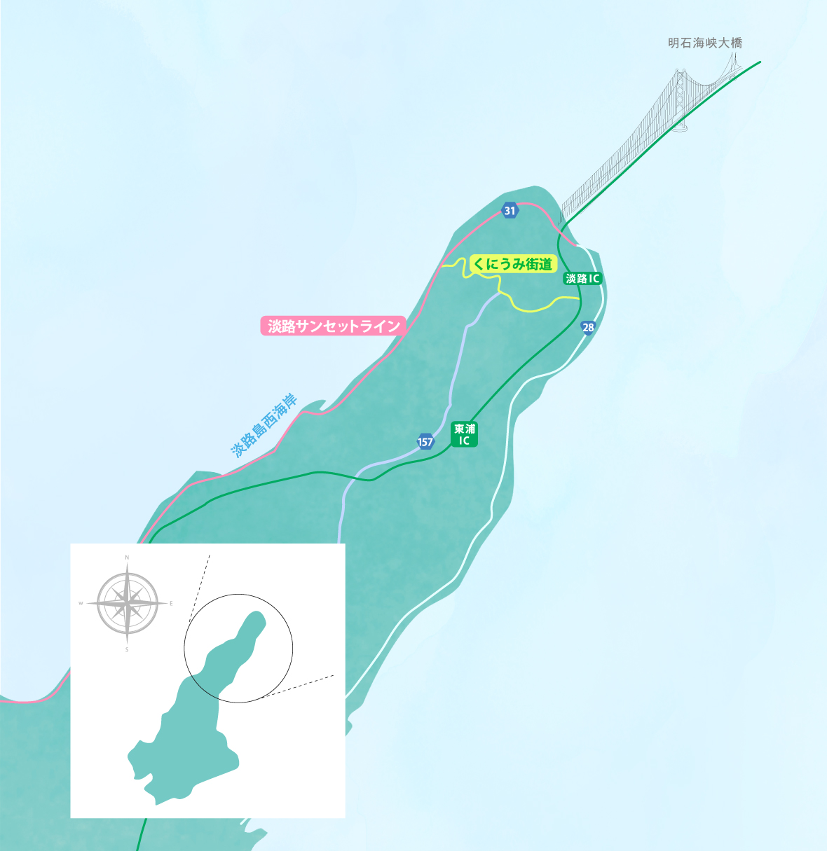 淡路島観光マップ