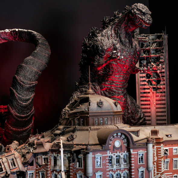 Godzilla figure in the museum